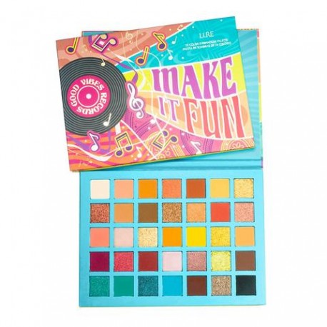 MAKE IT FUN THE SIXTIES 35 COLOR SHADOW PALETTE - LURE-CosmeticosCieloAzul-https://lurecosmetics.com/colle